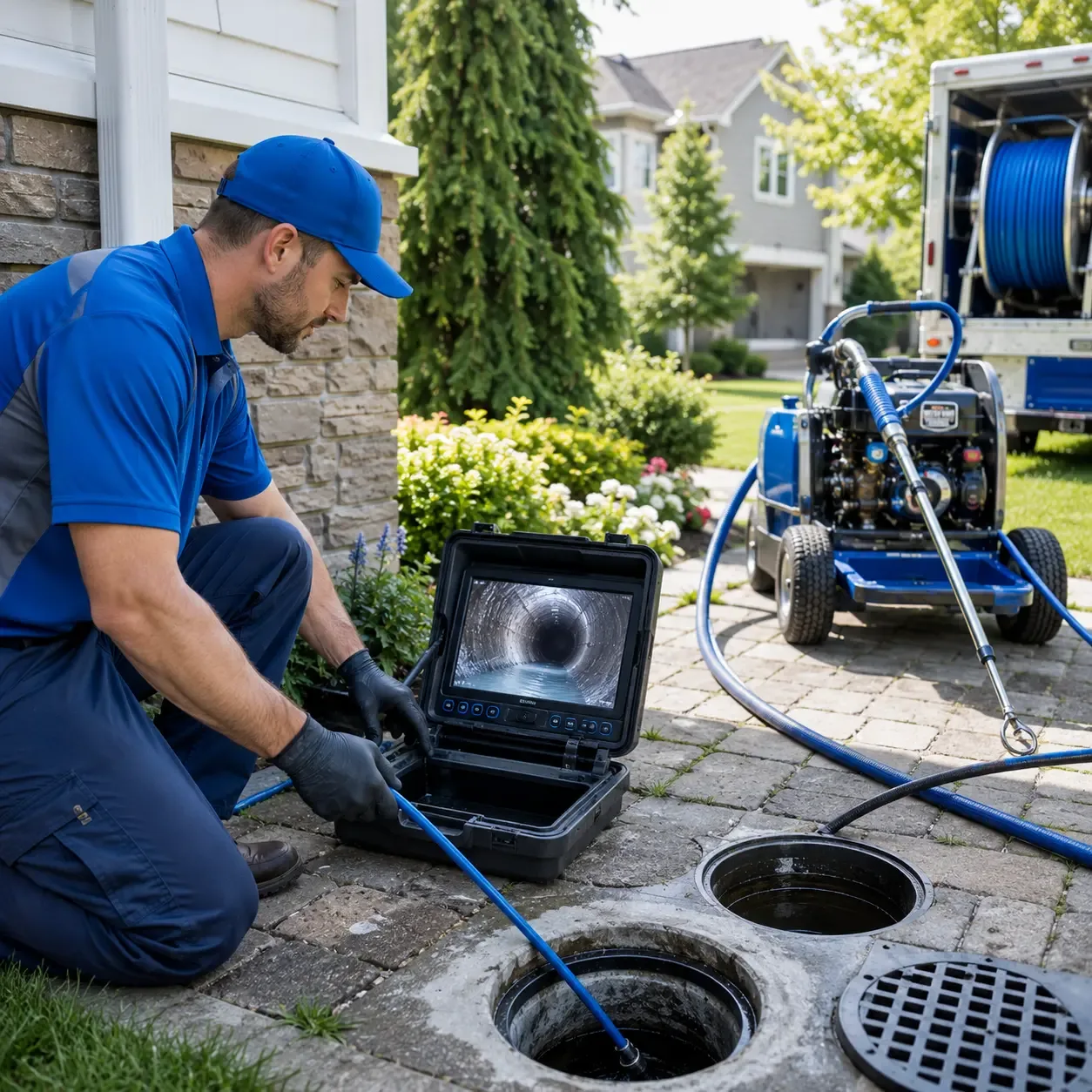 Outdoor drain cleaning professionals serving Lindsay, TX
